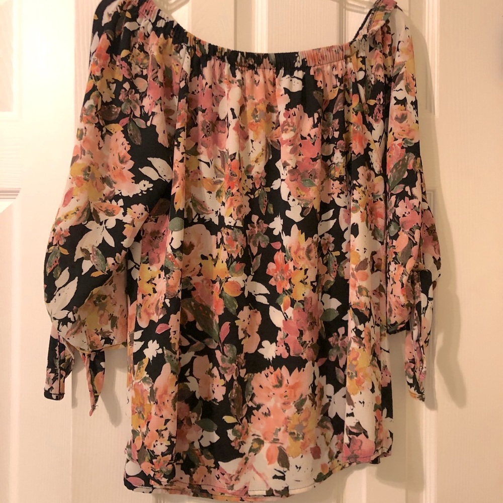 Floral Off The Shoulder Top